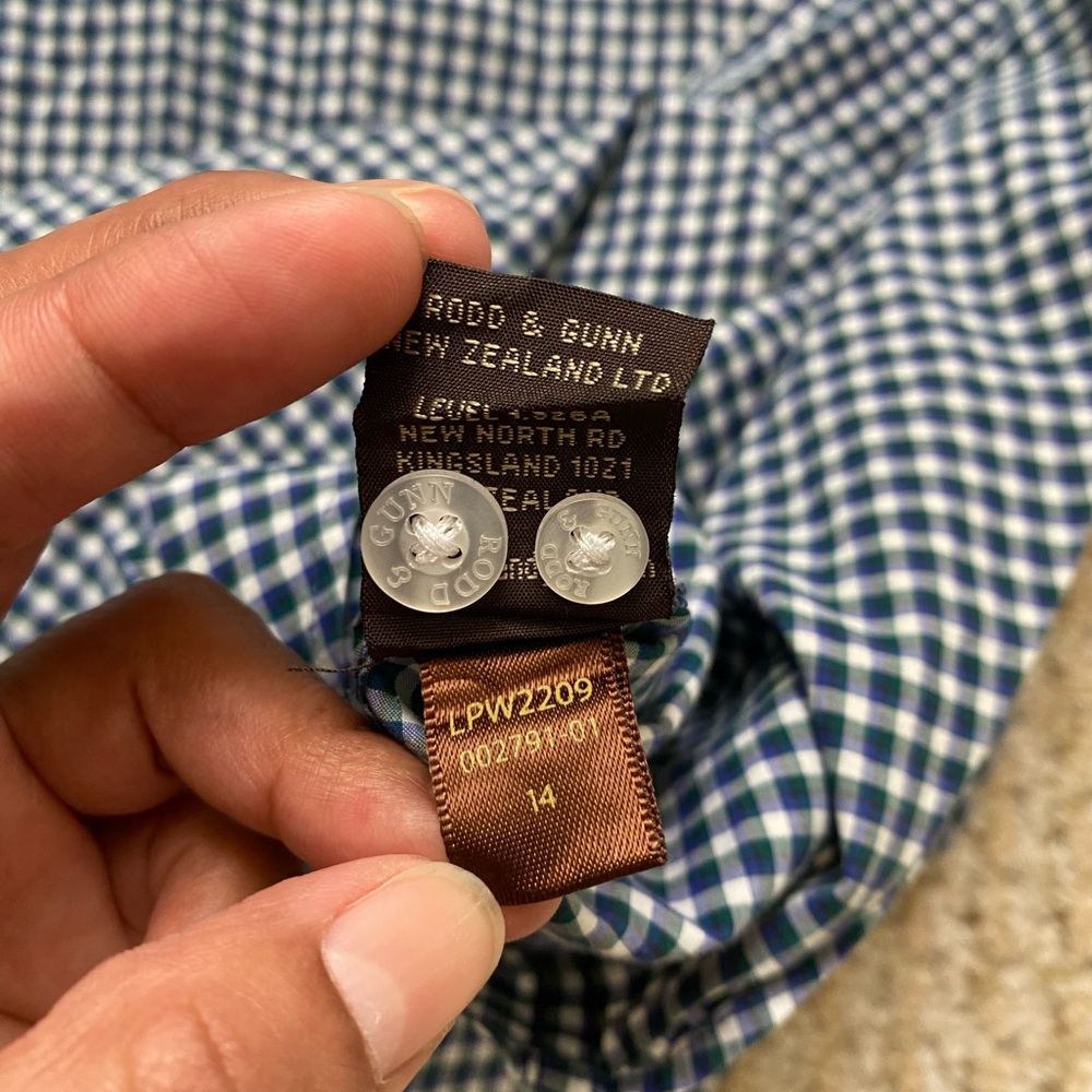 RODD & GUNN | 100% Cotton Plaid Button Down Shirt Large - Picture 11 of 11